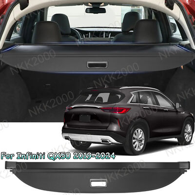 Rear Retractable Cargo Cover Luggage Carrier Curtain For 2019-2024 Infiniti QX50