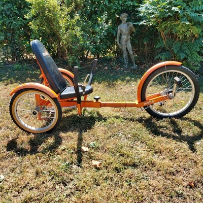 Mobo Triton Pro Ultimate Three Wheeled Recumbent Kids Adult  Orange Trike