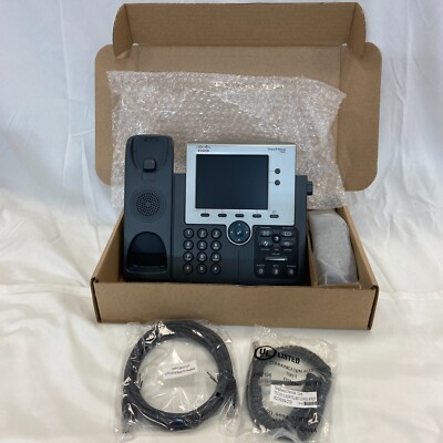 Cisco CP-7945G Two Line Color Display IP Business Phone New in Open Box