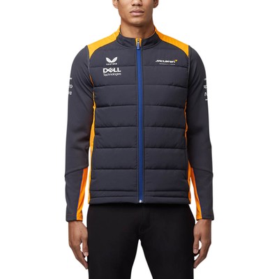 FANATICS FANATICS MENS MCLAREN 2022 TEAM GILET SLEEVELESS FULL ZIP JACKET