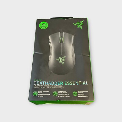Razer DeathAdder Essential Wired Optical Gaming Mouse - Classic Black...