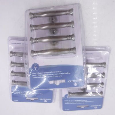 12 Pack Brainerd 3-1/16'' Flared Edge Knobble Satin Nickel 5947145