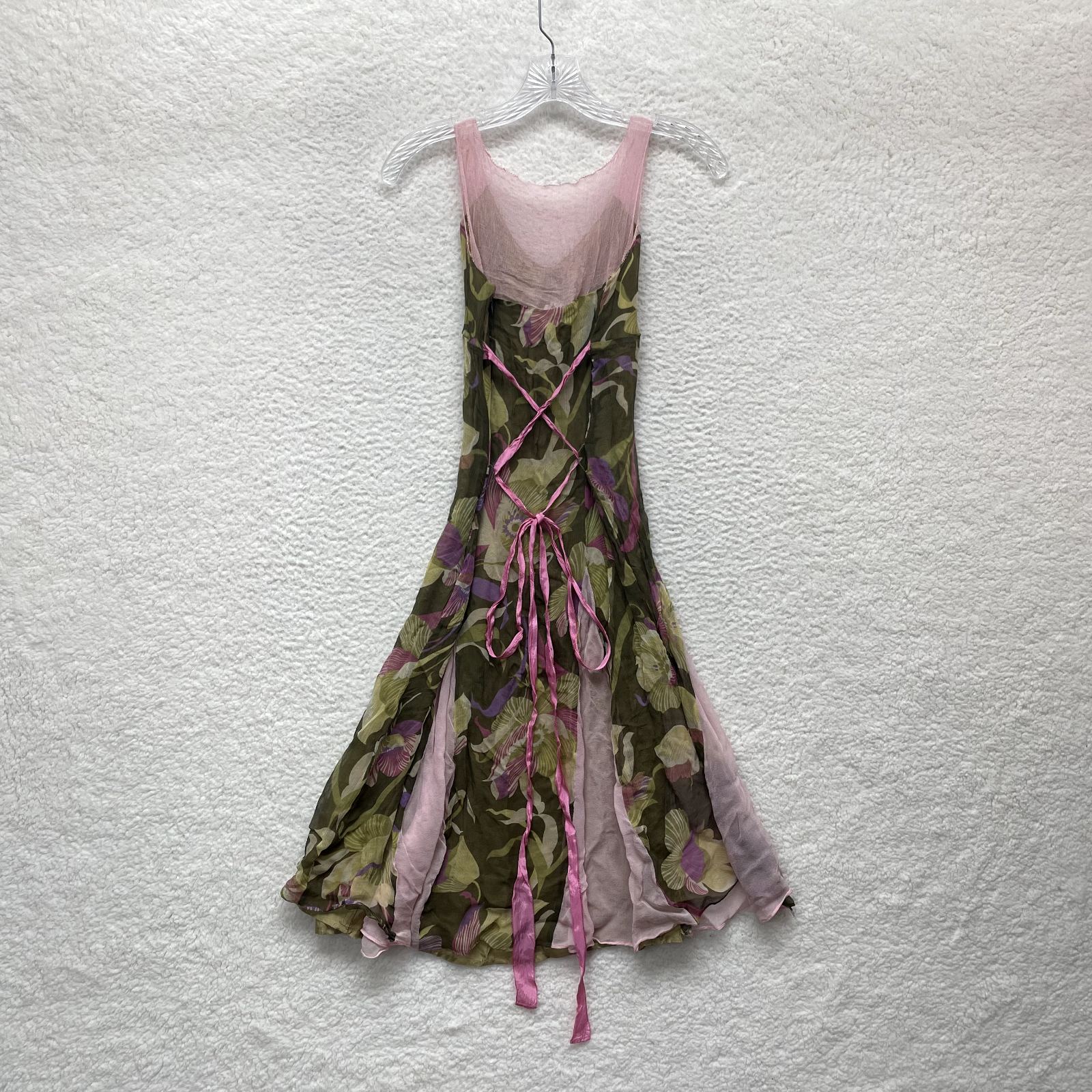 Y2K Vintage Alberta Ferretti 100% Silk Dress 4 S Small