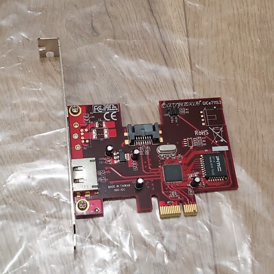 IOGEAR eSATA 3Gbps - External 1-port, Internal 1-port SATA PCI-E Card GICe711S3