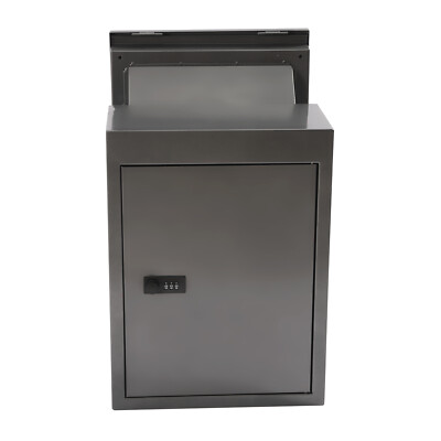 Grey /Black /White Through The Wall Drop Box Mail Drop Box w/Adjustable Chute