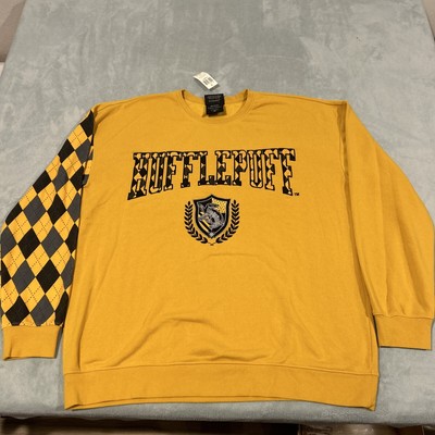 NWT Harry Potter Huflepuff Sweatshirt Mens XL Chest 25 Sweater Grunge Skater