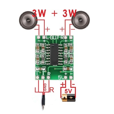 5pcs Super Small 3W+3W Type D PAM8403 Digital Audio Amplifier Power Amp Module