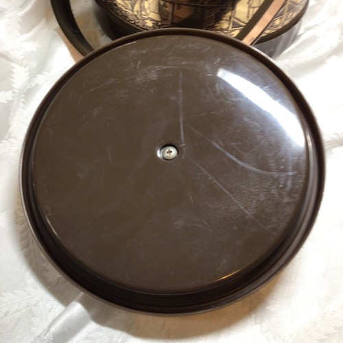 Vtg ATAPCO COPPER ICE BUCKET WITH Party SCENE