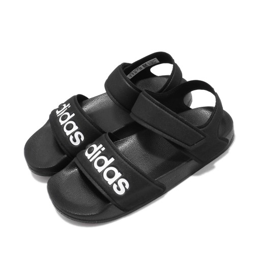 

Adidas Adilette Sandal K Черно-белая женская спортивная обувь для детей дошкольного возраста G26879, Черный, Adilette Sandal K
