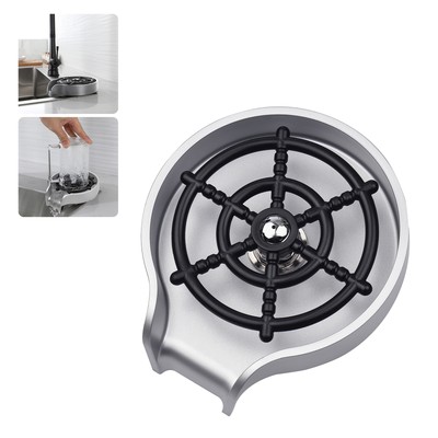 Glass Rinser for Kitchen Sink Bottle Cups Washer for Sink Attachment Bar R1G2