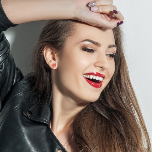 30 Pairs Hypoallergenic Earrings for Girls Teens Women Sensitive Ears Cute Studs