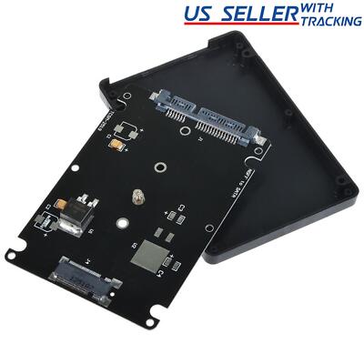 M.2 NGFF SSD to 2.5" SATA III Enclosure 7mm Drive Adapter 2242 2260 2280
