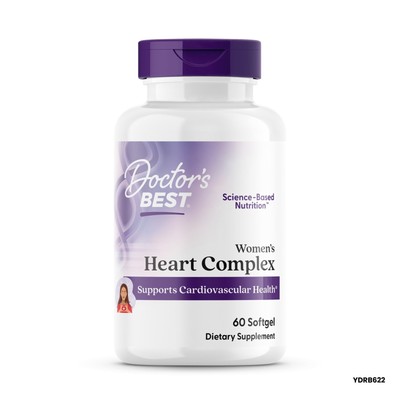 Doctors Best Womens Heart Complex-Поддерживает здоровье сердечно-сосудистой системы, 60 капсул