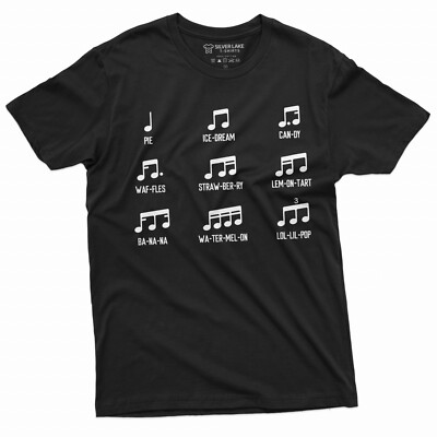 Funny musical notes T-shirt | Music Band Gifts | Guitar Piano Violin Funny Gift