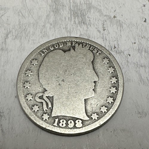アメリカ バーバークォーター 1896S 大特年 発行数18.8万枚 古銭