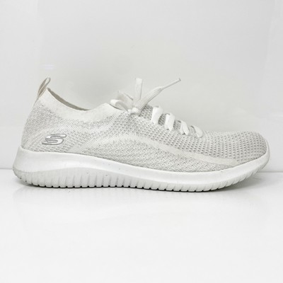 

Skechers Womens Ultra Flex Salutations 12843 Белая повседневная обувь Кроссовки Размер 8.5, Белый, Ultra Flex Salutations