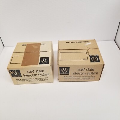Vintage Fanon Intercom System Executive & Director 3 Remote Lot of 2, NOS