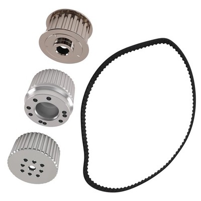 Aluminum Gilmer Belt Drive Pulley Kit for Ford SBF Engine Complete Kit