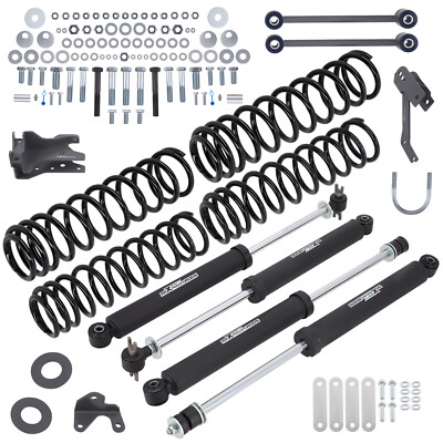 4in Lift Kit w/ Shocks For Jeep Wrangler JK Unlimited 4-Door 2007-2018