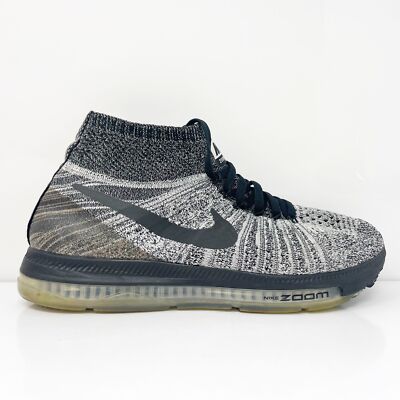 Кроссовки для бега Nike Womens Zoom All Out Flyknit 845361-005 серые, размер 8, Серый, Zoom All Out Flyknit