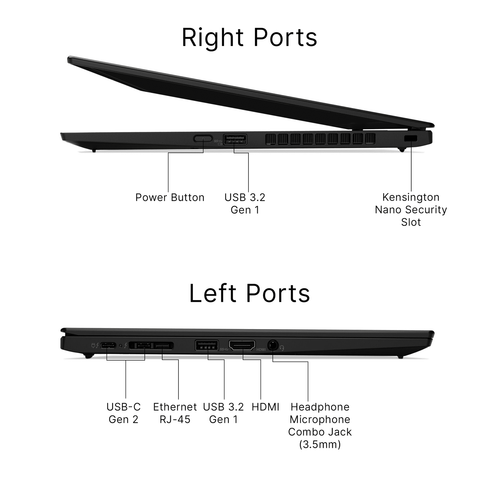 Lenovo ThinkPad X1 Carbon Gen 8 14" FHD Core i7-10610U 16GB RAM 512GB SSD W10P