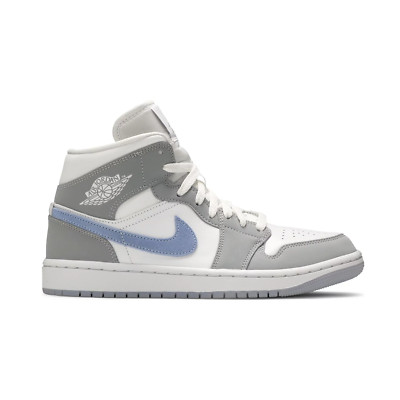 Jordan 1 Mid Wolf Grey Aluminum (Women's) BQ6472-105 US Women's