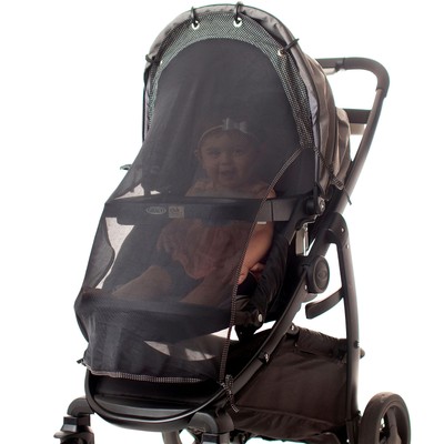 Stroller Sun shade (Large). Universal Adjustable SPF 30+ Sunshade with See Th...