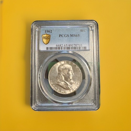 1962 50c MS65 Franklin Half Silver Dollar PCGS Graded