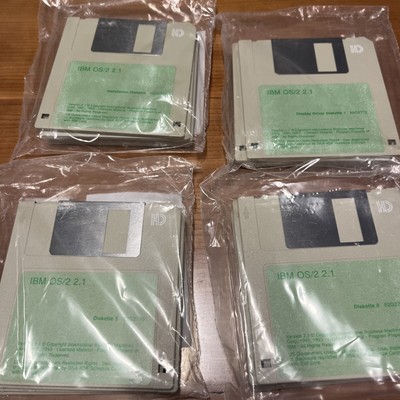IMB OS/2 2.1 3.5 DISKETTES-18 Disks