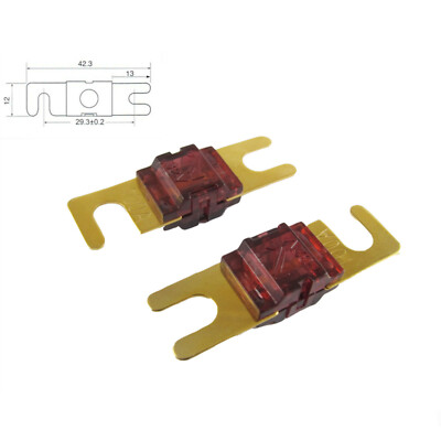 1x 100A Car Audio AFS Mini ANL Fuse Auto Stud Fuses 32V 100A 100 AMP Gold Plated