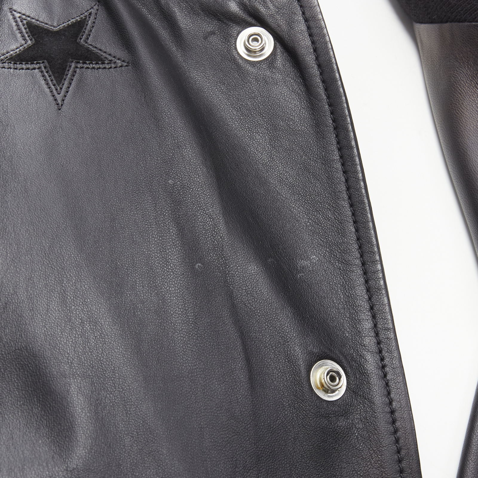 GIVENCHY Riccardo Tisci black signature stars lambskin GIVENCHY Riccardo Tisci black signature stars lambskin