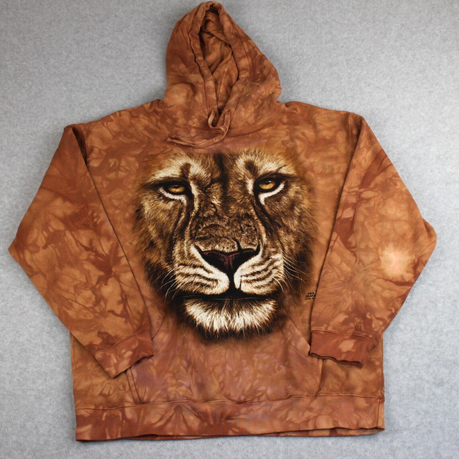 The Mountain Sweatshirt Unisex Adult XL Tie Dye Lion