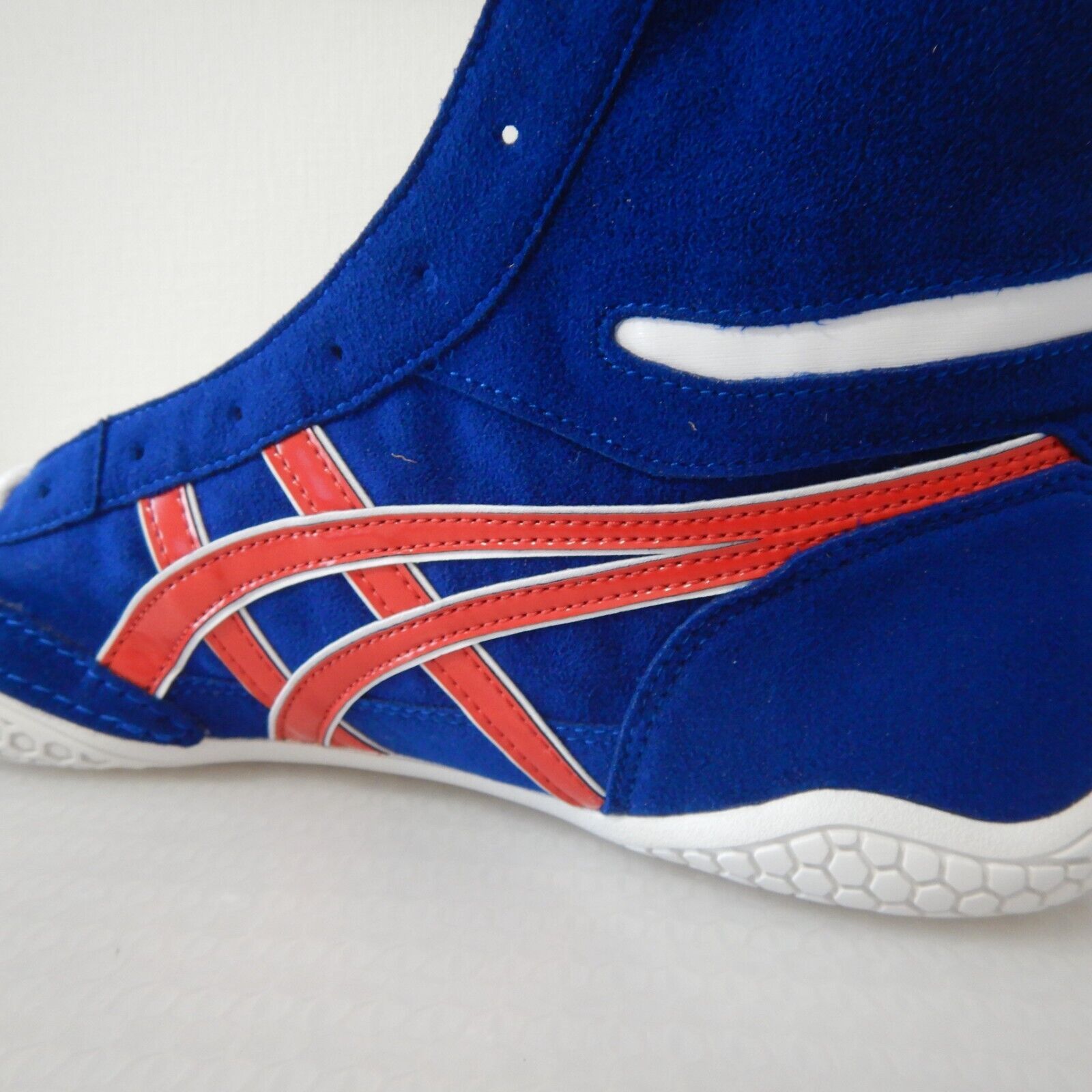 Pre-owned Asics Wrestling Shoes 2023 1083a001 Ex-eo Twr900 Blue X Red X White With Box