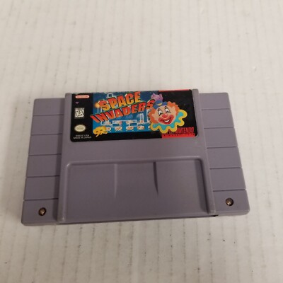Space Invaders SNES Super Nintendo Authentic Game Cart ONLY - TESTED