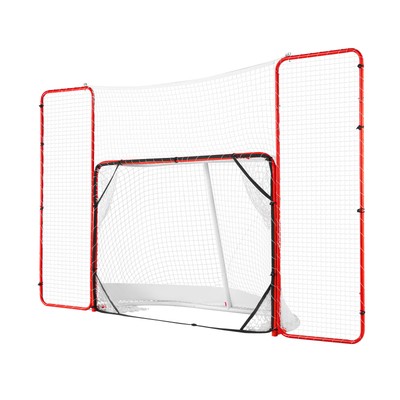 VEVOR Hockey Goal with Backstop and Targets Street Outdoor Steel Hockey Net 72"