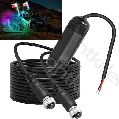 LED Whip Lights Synchronizer Plug Play 2-Way For Remote Polaris RZR Cam-Am UTV