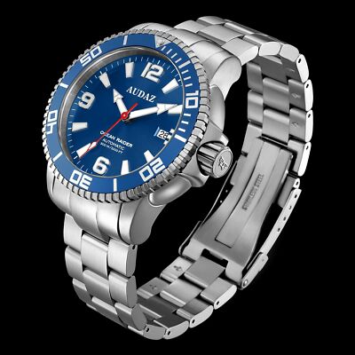   AUDAZ OCEAN RAIDER BLUE DIAL 300M DIVER INTERNATIONAL SHIPPING   DEALER