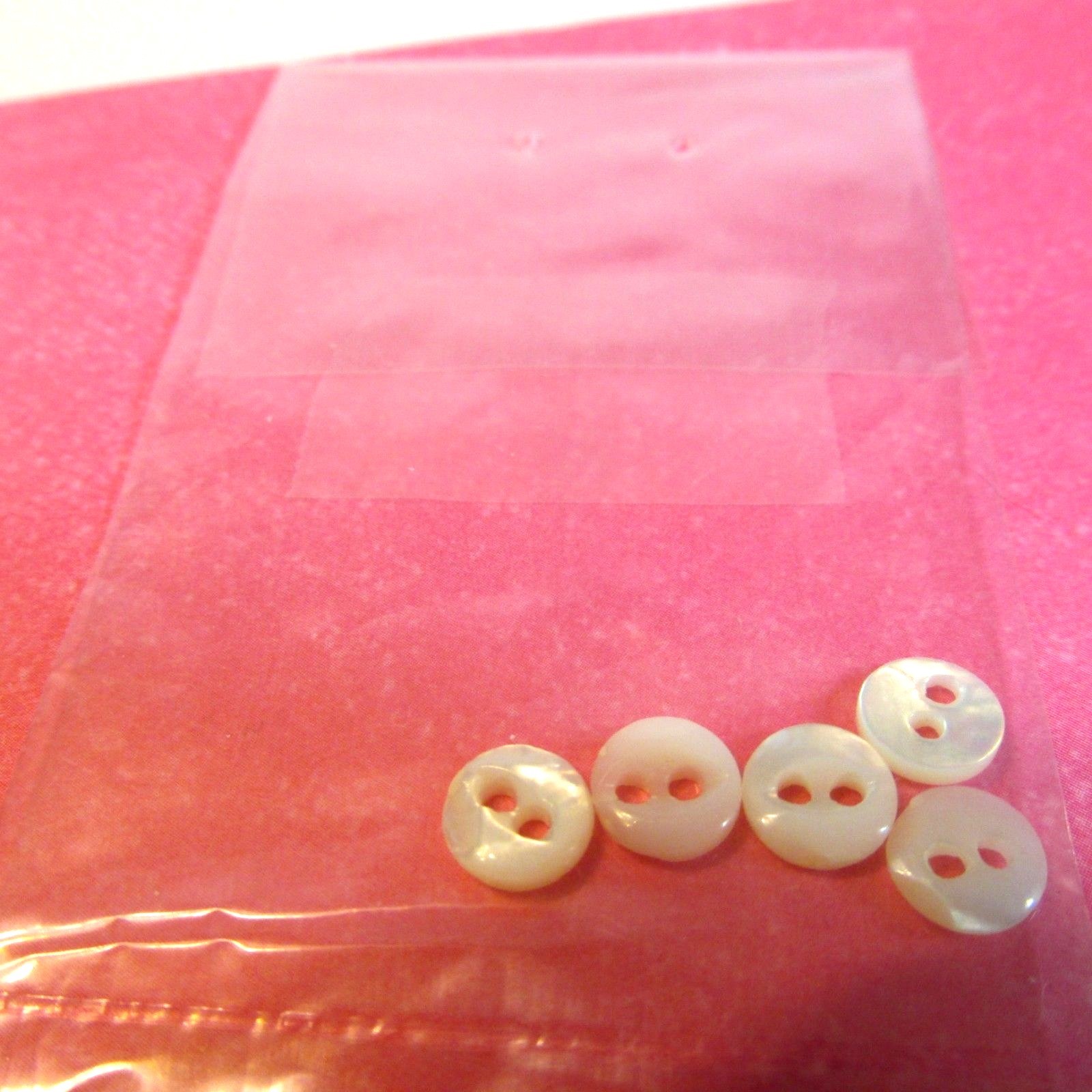 30 Mother of Pearl Buttons Baby Doll Christening  5 Sizes Styles Unused Vintage