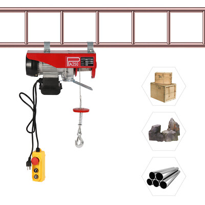 2200LBS Electric Hoist Winch Engine Crane with Wireless 110V