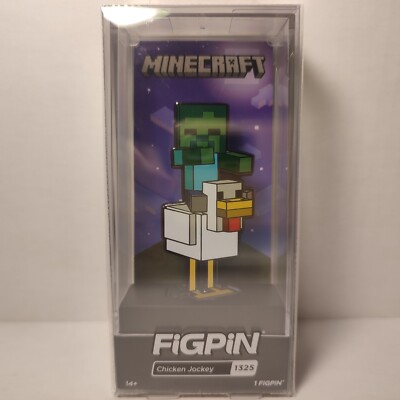 Minecraft Zombie On Chicken FigPin Enamel Pin 1325 Locked Official Collectible
