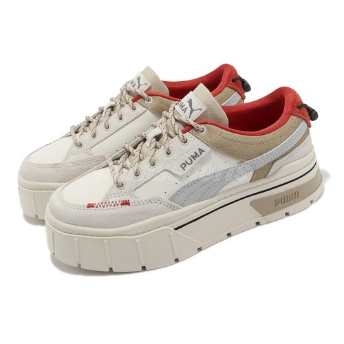 

Женские повседневные туфли на платформе Puma Mayze Stack Retro Grade Wns Grey Ivory 386450-01, Цвет слоновой кости, Mayze Stack Retro Grade Wns
