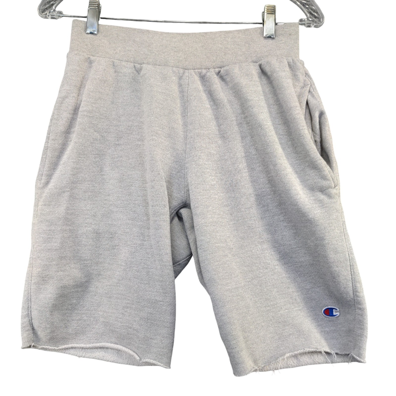 Champion Men's Sweatshort Small Gray Drawstring Waistband