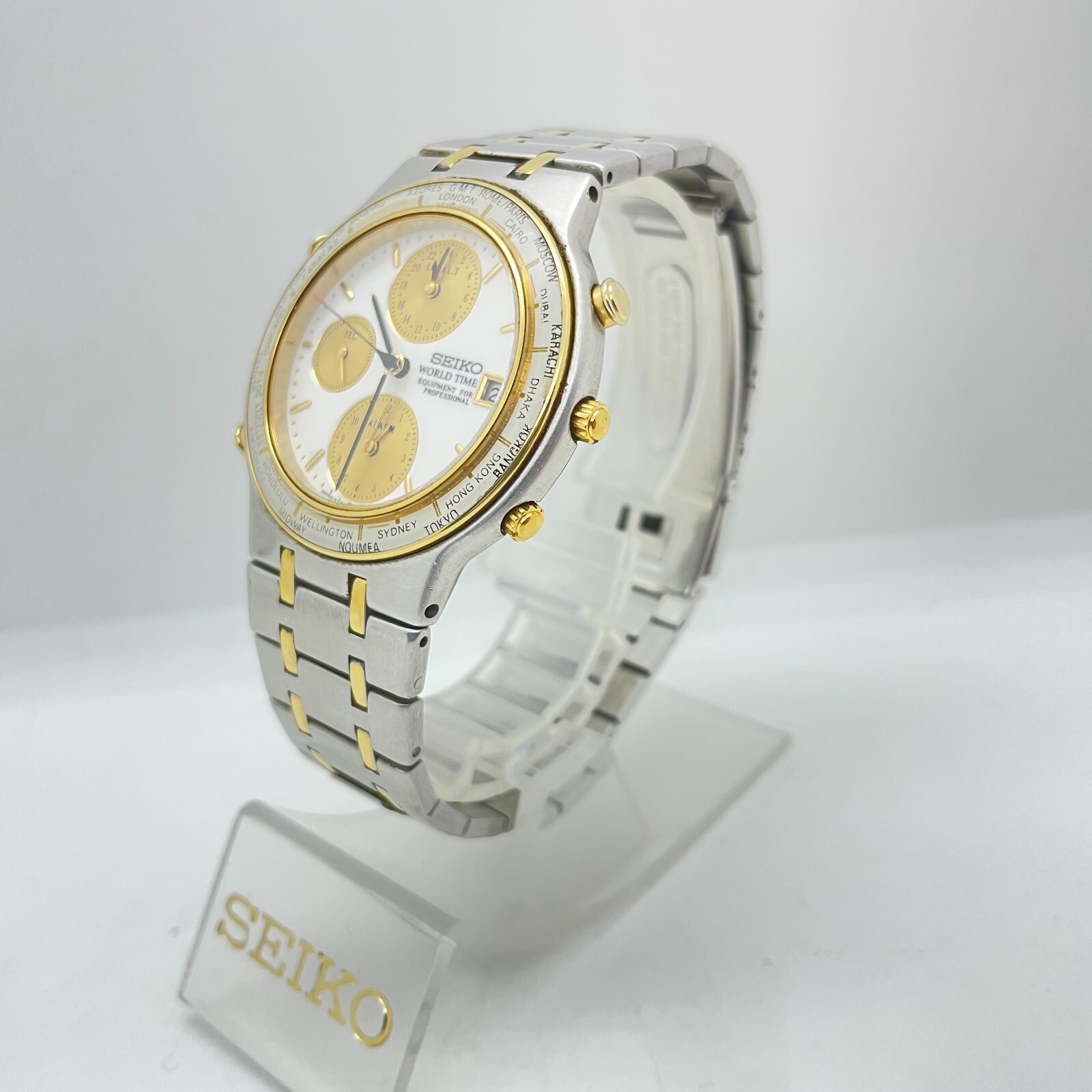 (最終値下げ) SEIKO セイコー 5T52-7A00 クォーツ 電池切れ 最終値下げ) SEIKO セイコー 5T52-7A00 クォーツ 電池切れ