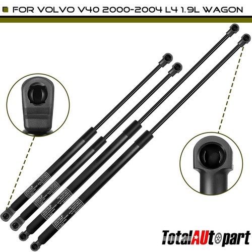 4x Gas Lift Supports Shock Strut for Volvo V40 00-02 Station Wagon Hood+Tailgate
