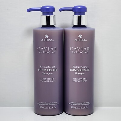 Alterna Caviar Restructuring Bond Repair Shampoo 16.5 oz | Pack of 2 | Free Ship