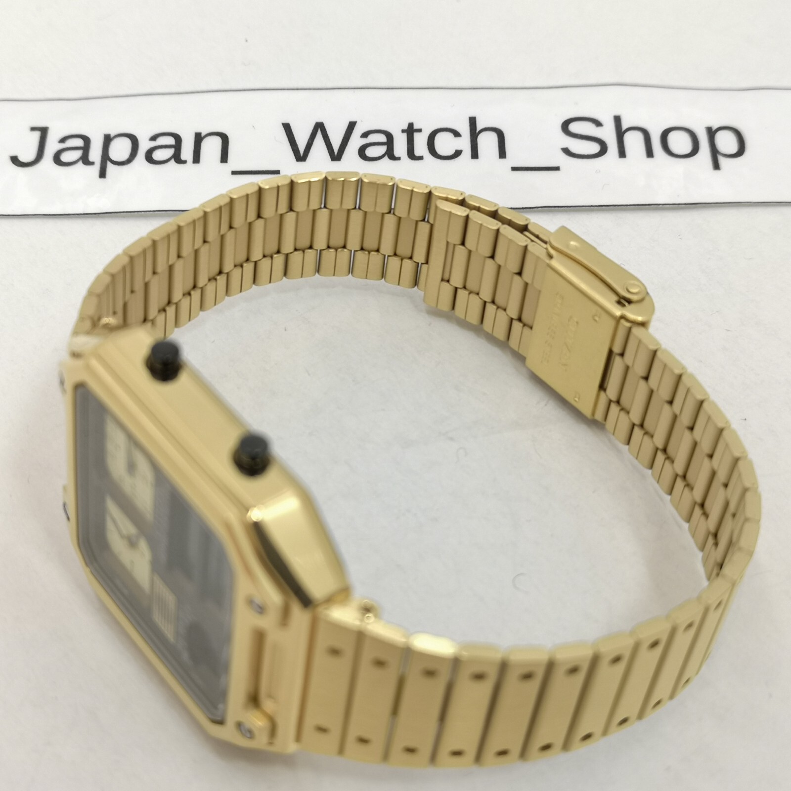 Pre-owned Citizen Record Label Jg2122-60w Gold Chronograph Men's Watch In Box