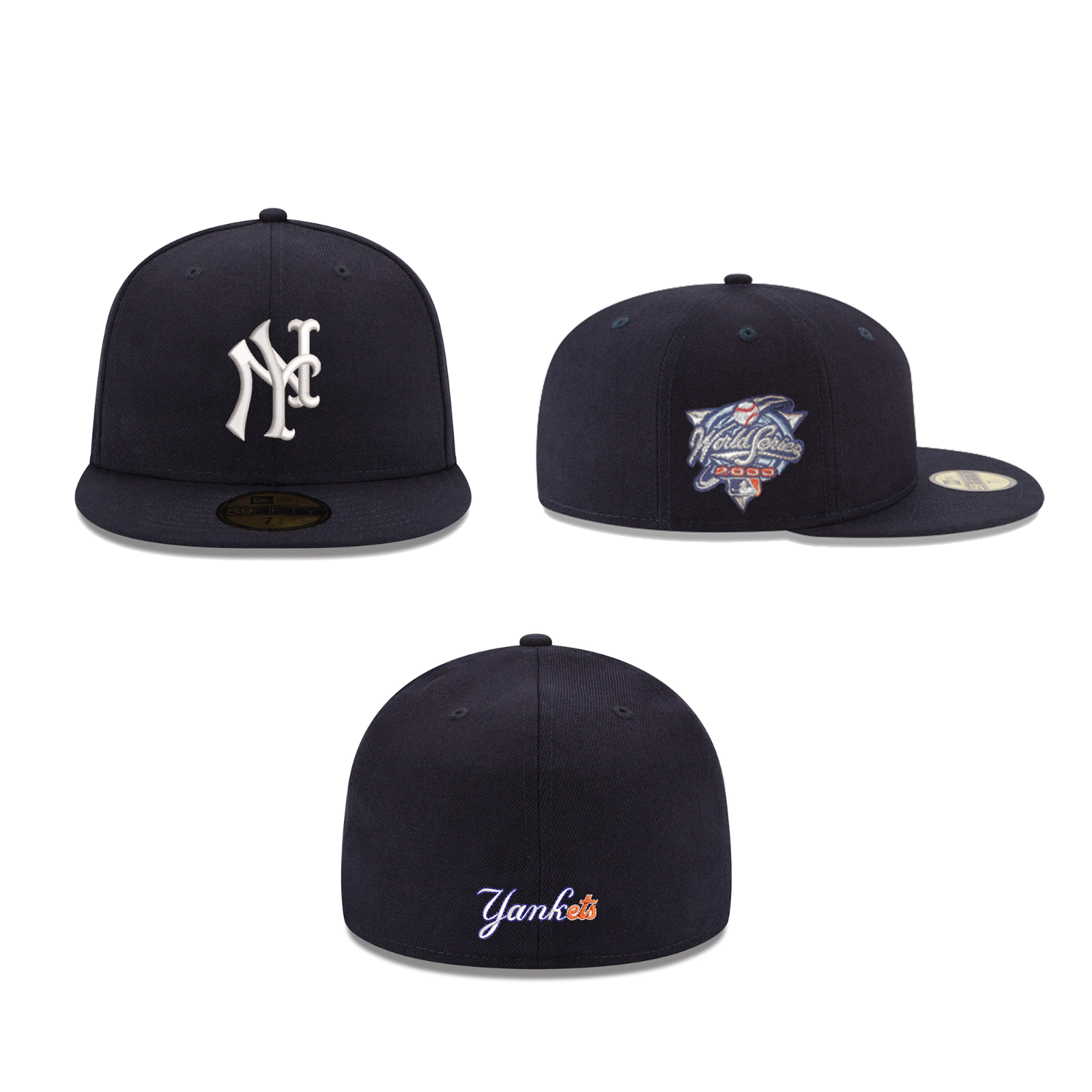 New York Yankees Mets Split Logo World Series New Era New York Yankees Mets Split Logo World Series New Era