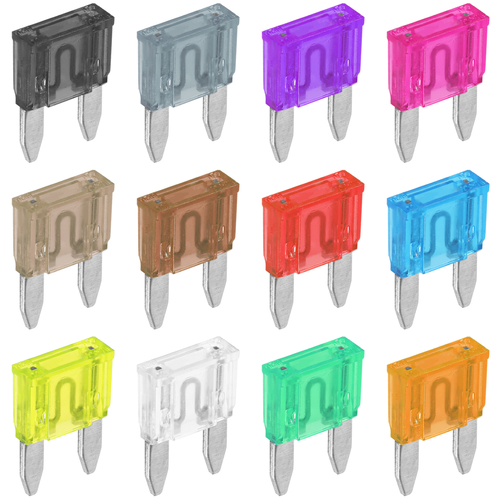 5 Stück MINI 11mm Flachstecksicherungen für PKW AUTO 1A bis 30A Flachsicherung