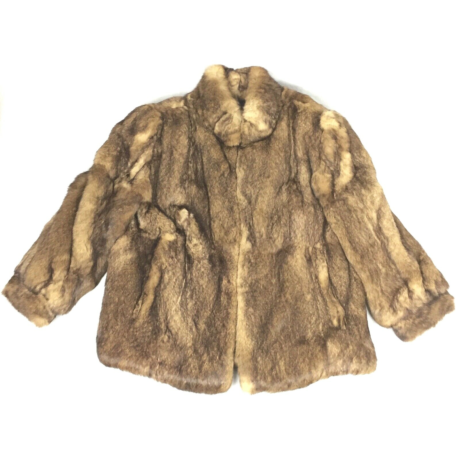 Genuine Rabbit Fur Coat By Polo Norte Furs Mob Wife Old