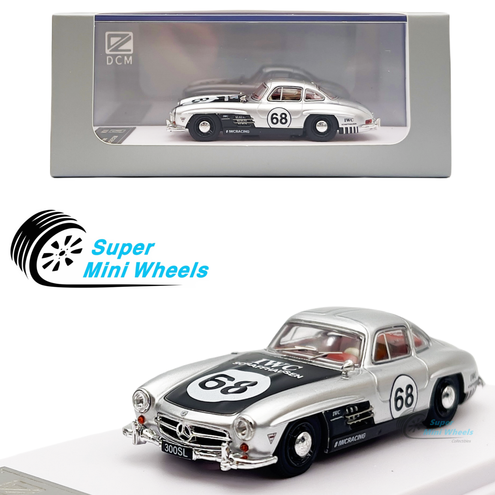 【新品】1/64 GFCC Mercedes Benz 300D Black GFCC 1/64 Scale Mercedes-Benz 300D 1959 Diecast Car Model
